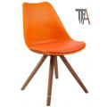 Orange Farbe mit Holz Beine Bar Stühle
